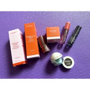 Ulta Makeup Skincare Bundle: Serum, Lip Mask, Blush, Lip Oil, Eye Shadow NEW